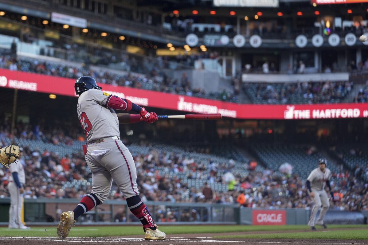 Michael Harris memukul grand slam dalam pertandingan pertama selepas pulih daripada kecederaan, Braves menghantam Giants 13-2